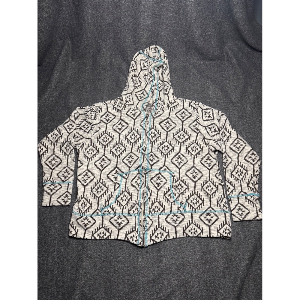 Ariat Maverick Womens L Southwestern Geometric Full Zip Hoodie Western 10019450